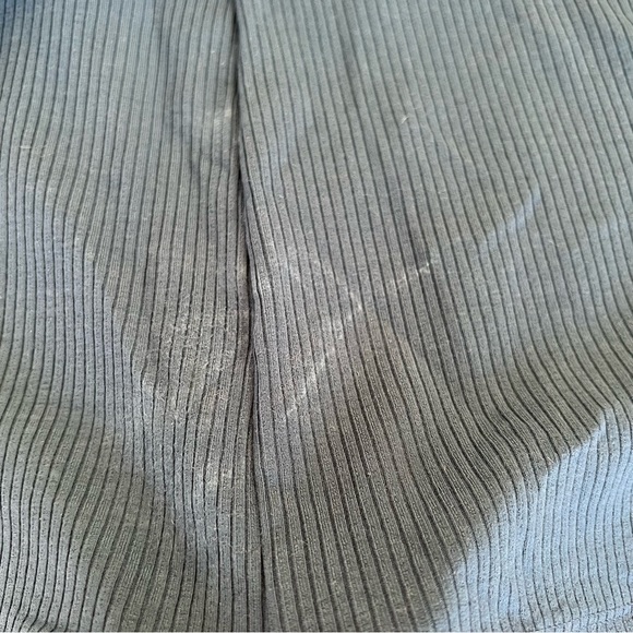 NWT Reformation Ribbed Tie Waist Kirsten Dress Ocean Sz L - Picture 6 of 8